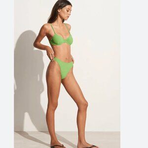 Faithfull the Brand Marzia Bikini Set – Top and Bottoms Kiwi Color